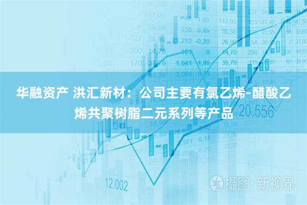 华融资产 洪汇新材：公司主要有氯乙烯-醋酸乙烯共聚树脂二元系列等产品
