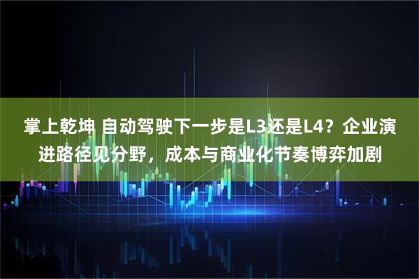 掌上乾坤 自动驾驶下一步是L3还是L4？企业演进路径见分野，成本与商业化节奏博弈加剧